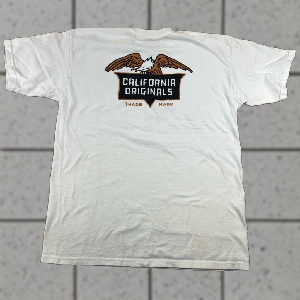 Vintage California Originals Eagle T Shirt White L Men Regular Short Sleeve California Theme 90s? Size US L / EU 52-54 / 3 - 1 Thumbnail