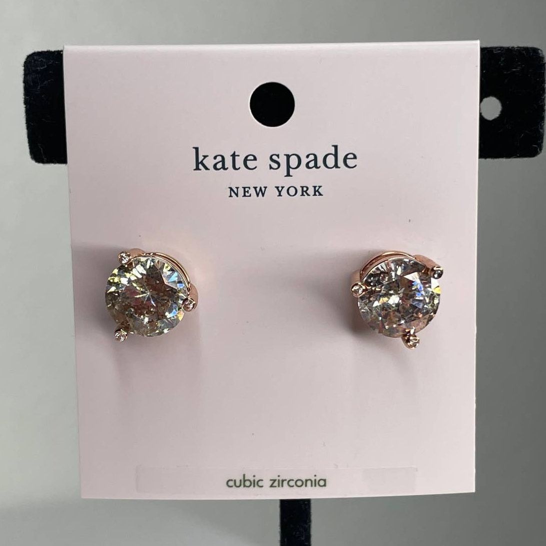 Kate Spade Kate Spade Round Rise and Shine Rose Patin Studs Earrings Size ONE SIZE - 1 Thumbnail