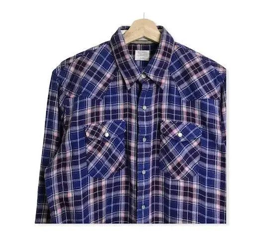 Japanese Brand Japanese Brand Back Number Plaid Tartan Flannel Shirt Size US M / EU 48-50 / 2 - 3 Thumbnail