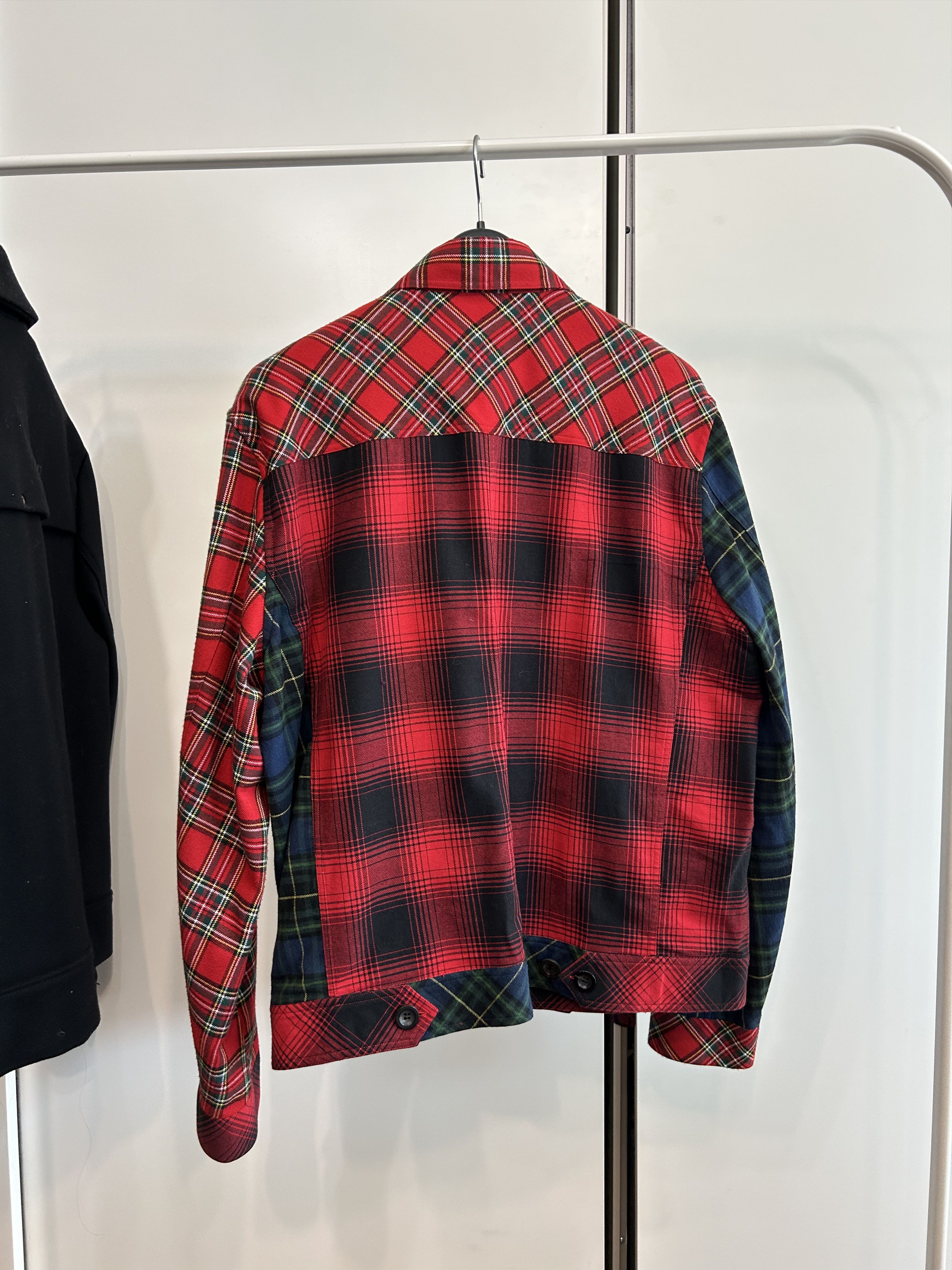 Loewe LOEWE Mixed Tartan Check Jacket Size US M / EU 48-50 / 2 - 6 Thumbnail