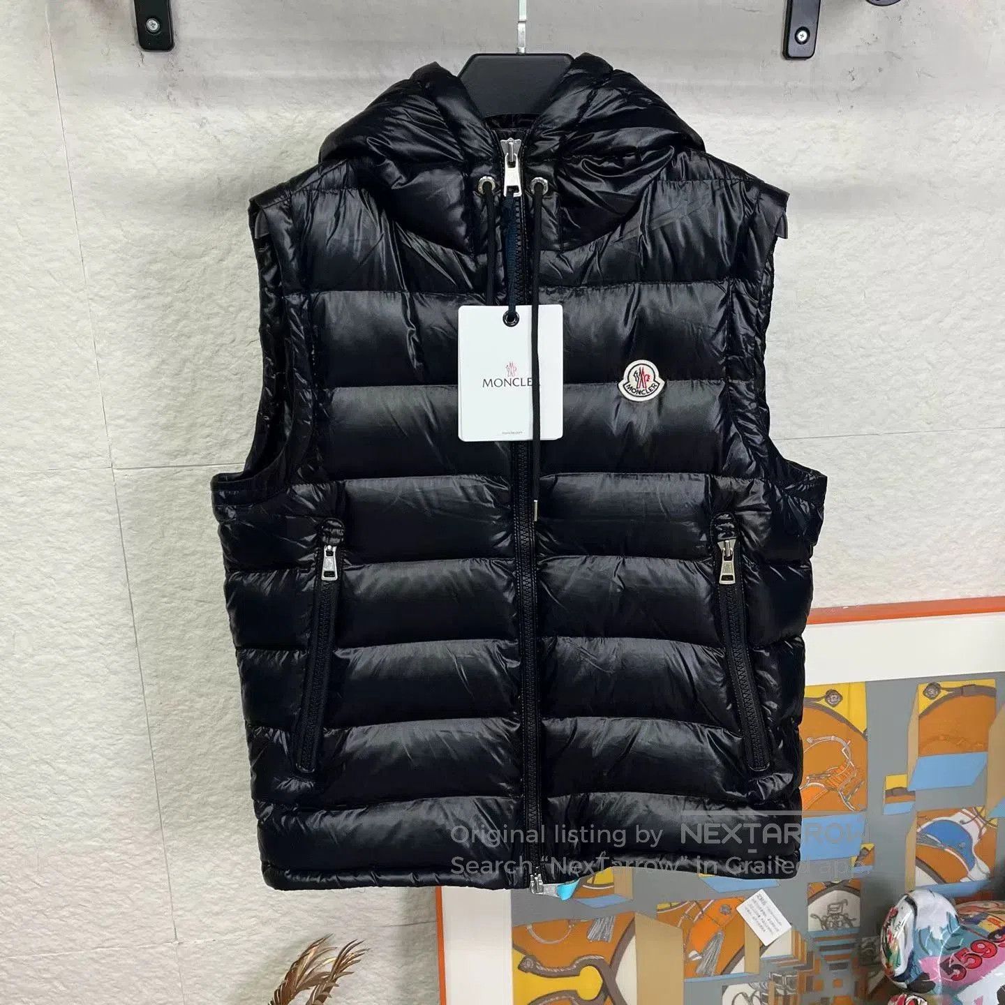 Moncler Moncler Striped Down Vest. Size M / US 6-8 / IT 42-44 - 1 Thumbnail