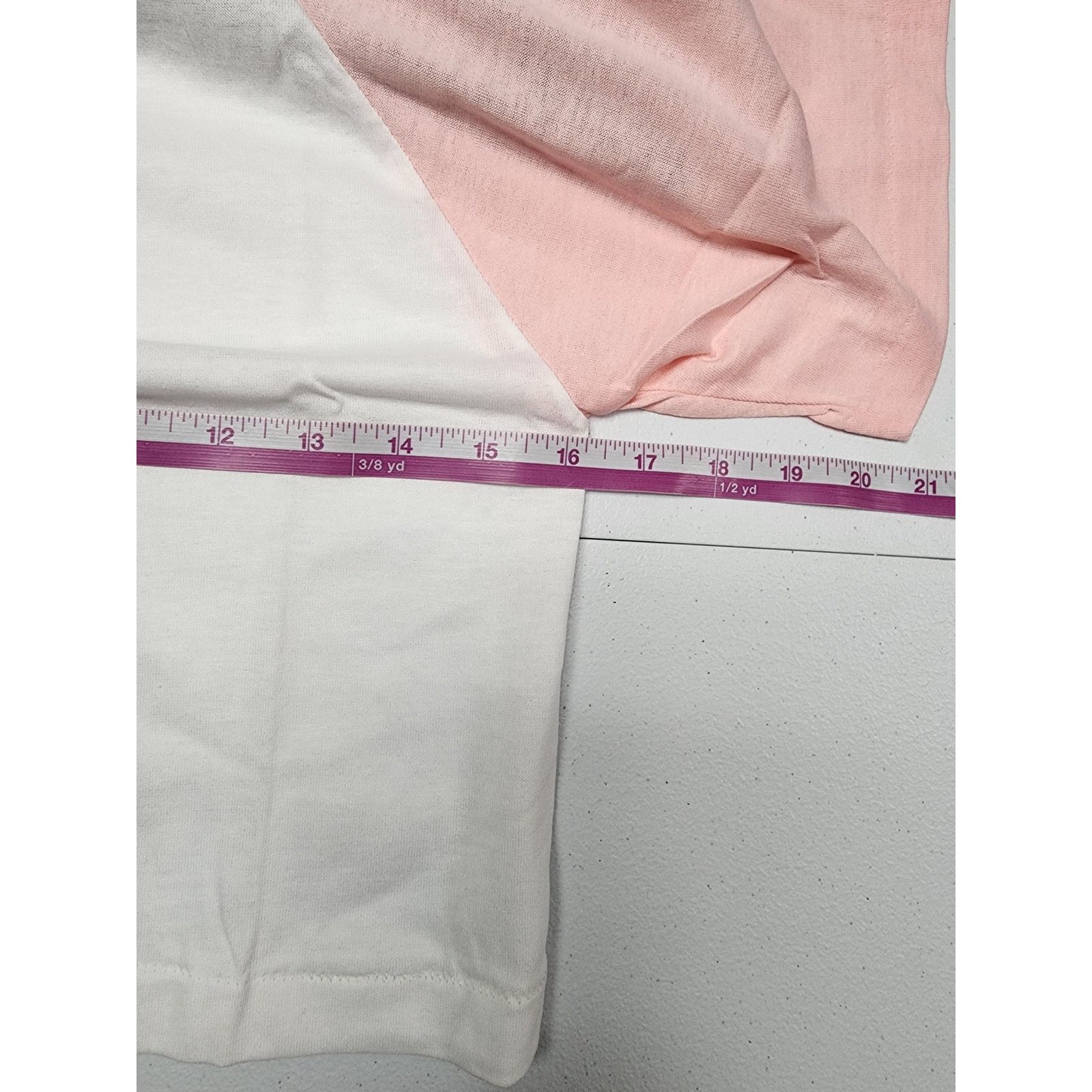 Other 80s Vintage Pink White Cropped Tee Sportswear Made in USA S Size S / US 4 / IT 40 - 5 Thumbnail