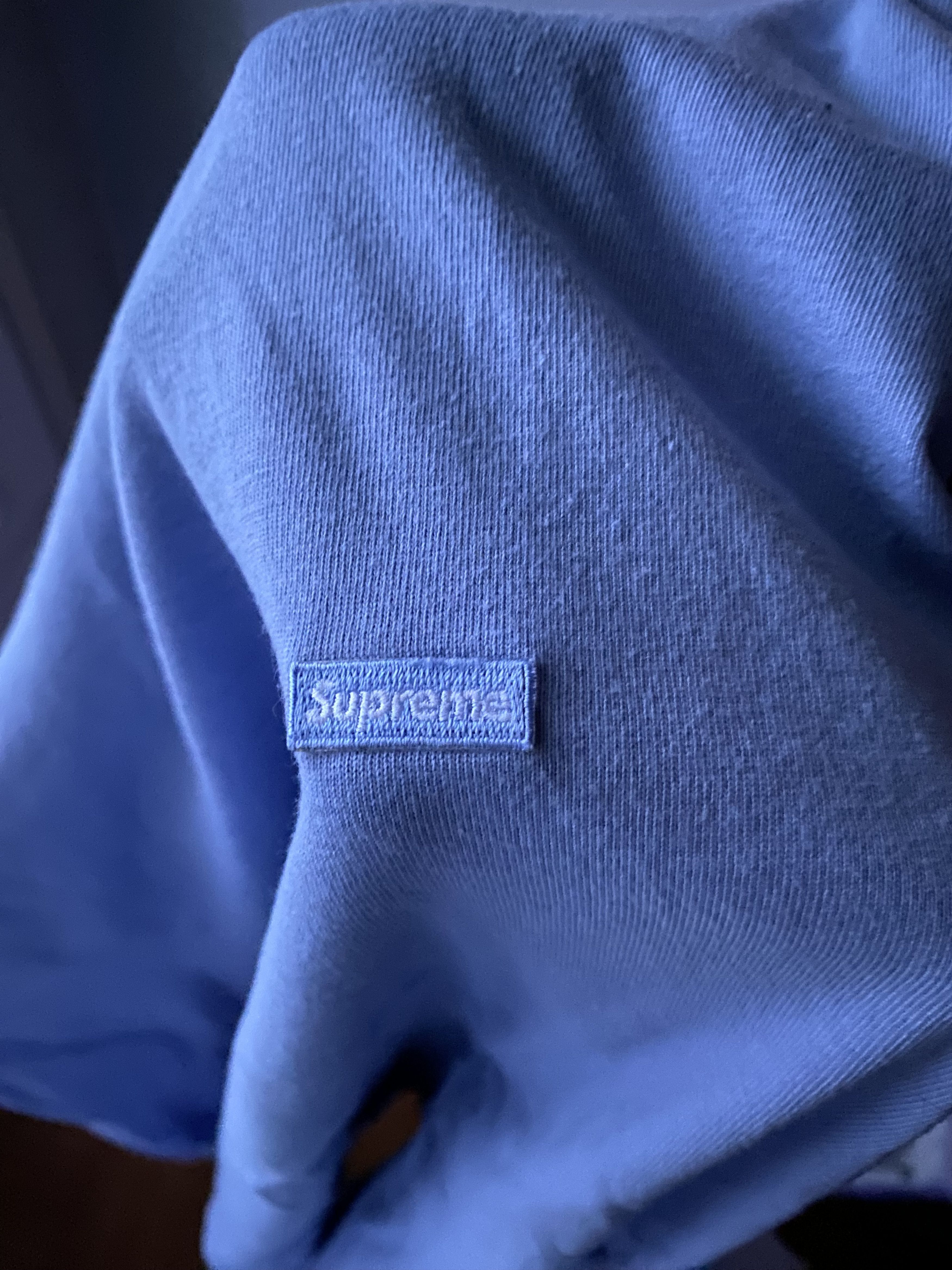 Supreme Supreme Small Box L/S Lavender Blue Size US L / EU 52-54 / 3 - 4 Thumbnail