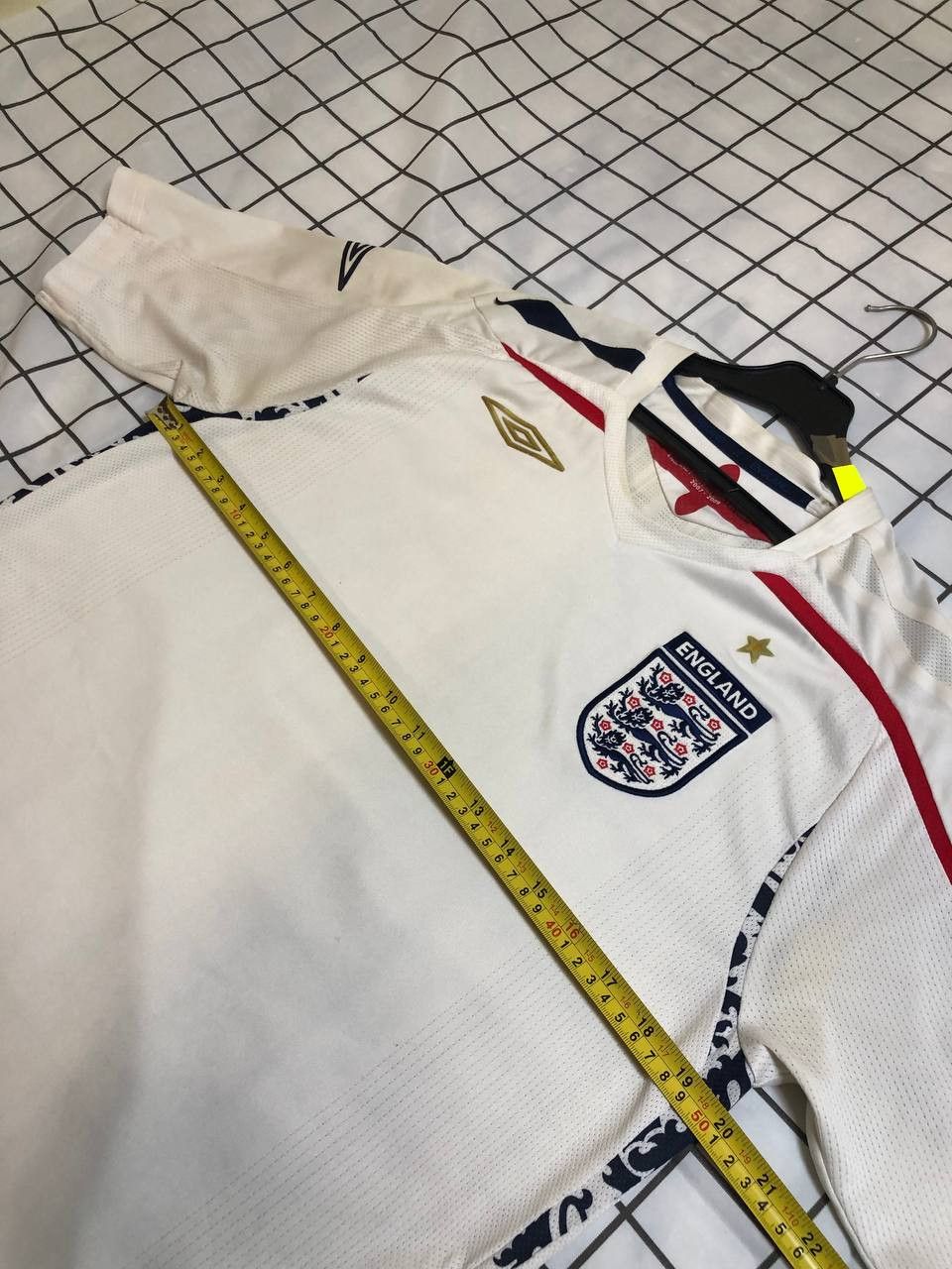Umbro England Umbro 2007-2009 Football White Home Jersey Soccer Size US M / EU 48-50 / 2 - 6 Thumbnail