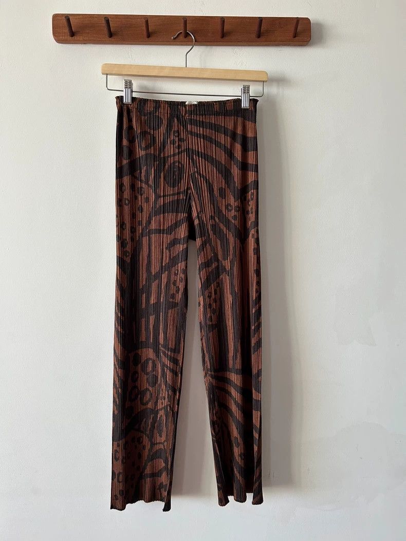 Issey Miyake Issey Miyake size:1 Brown pleated pants Size 42" / US 20 - 1 Thumbnail