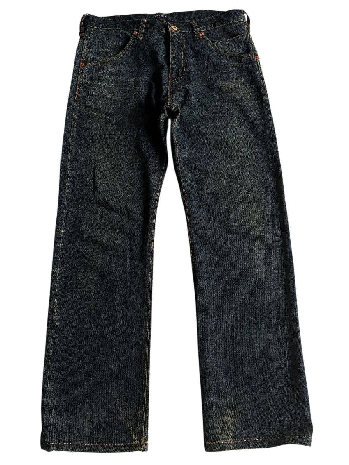 R.Newbold R.NEWBOLD SELVEDGE BUCKLE BACK JAPANESE DISTRESSED DENIM Size US 32 / EU 48 - 7 Thumbnail