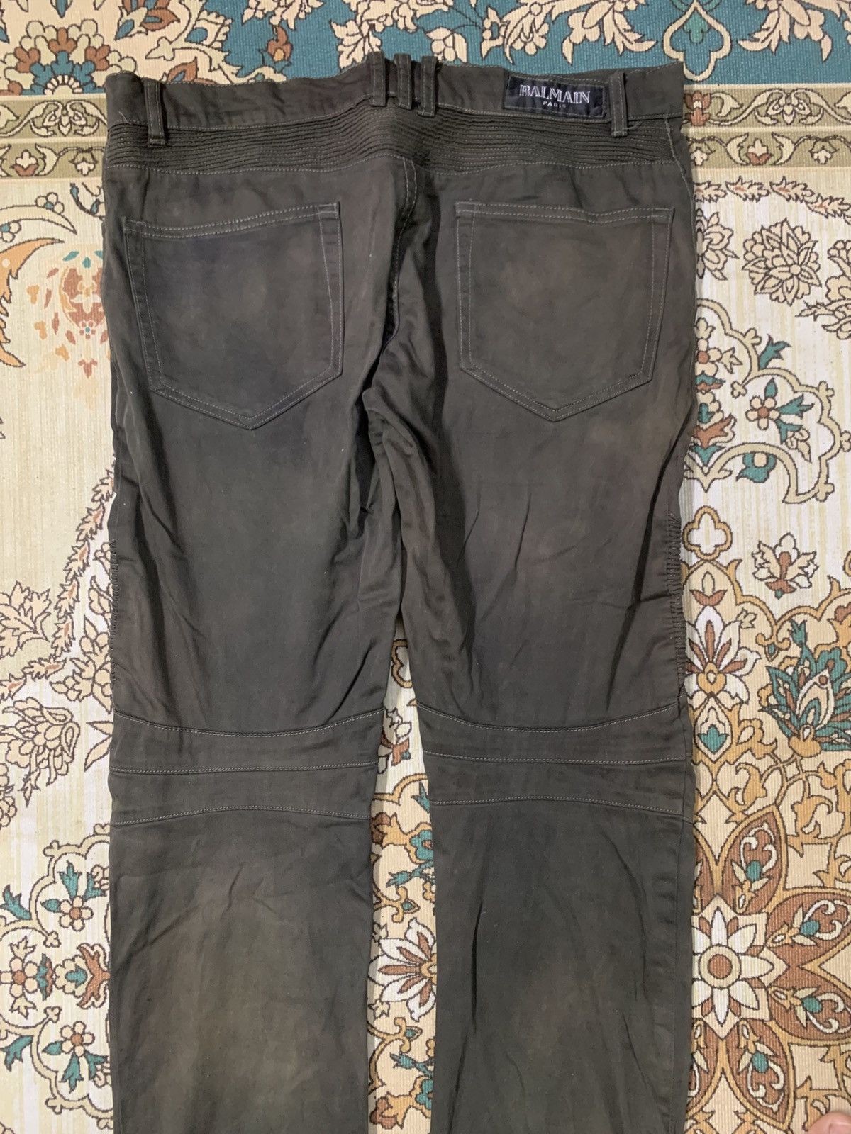 Balmain BALMAIN PARIS BIKER JEANS LAMPO ZIPPER Size US 38 / EU 54 - 8 Thumbnail