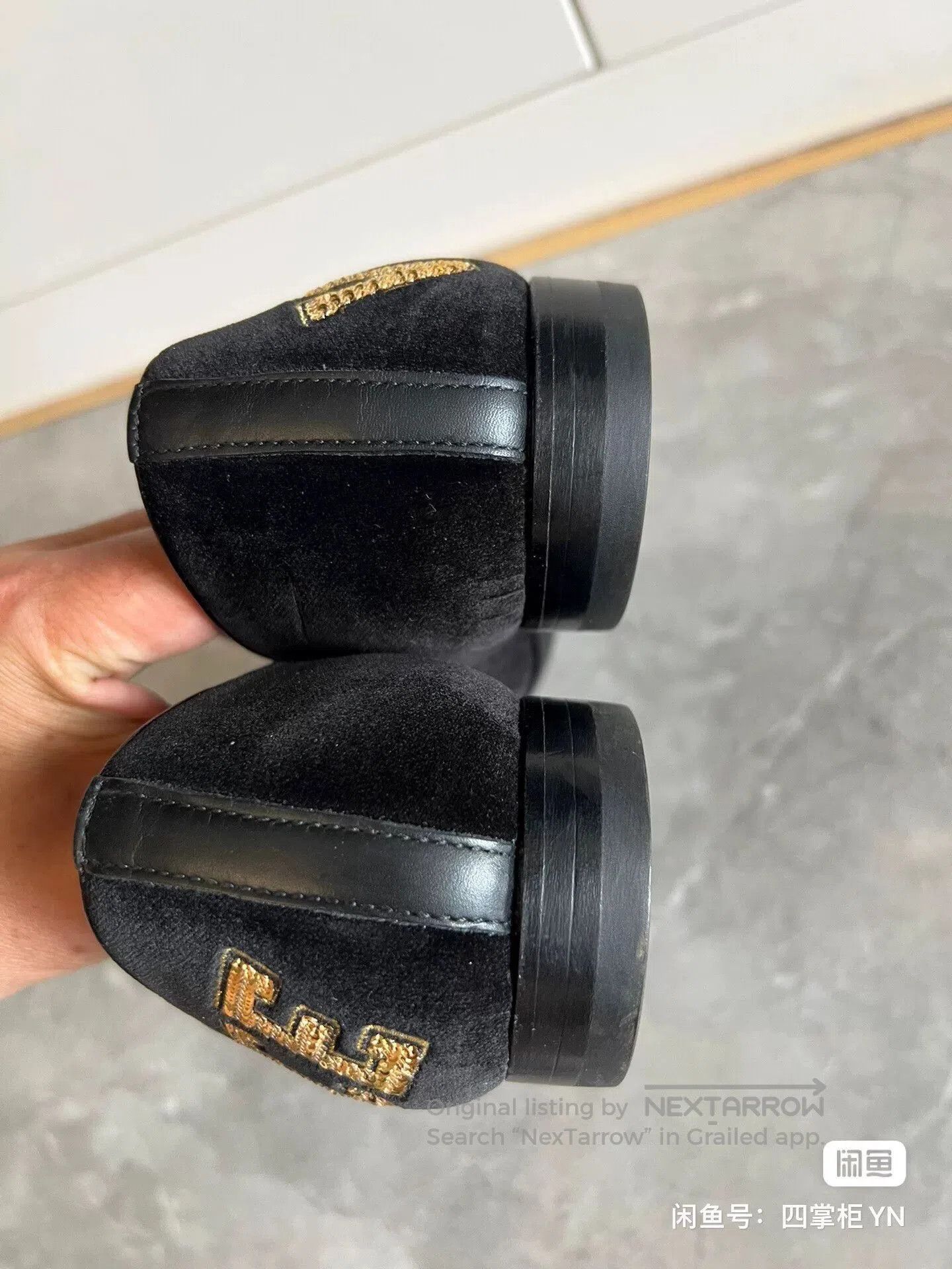 Versace Versace Runway Men's Gold Figure Shoes. Size US 6 / EU 39 - 4 Thumbnail