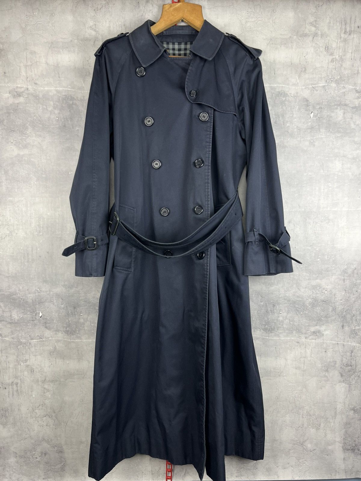 Burberry Vintage Burberrys Nova Check Double Breasted Trench Coat 10 Size M / US 6-8 / IT 42-44 - 1 Thumbnail