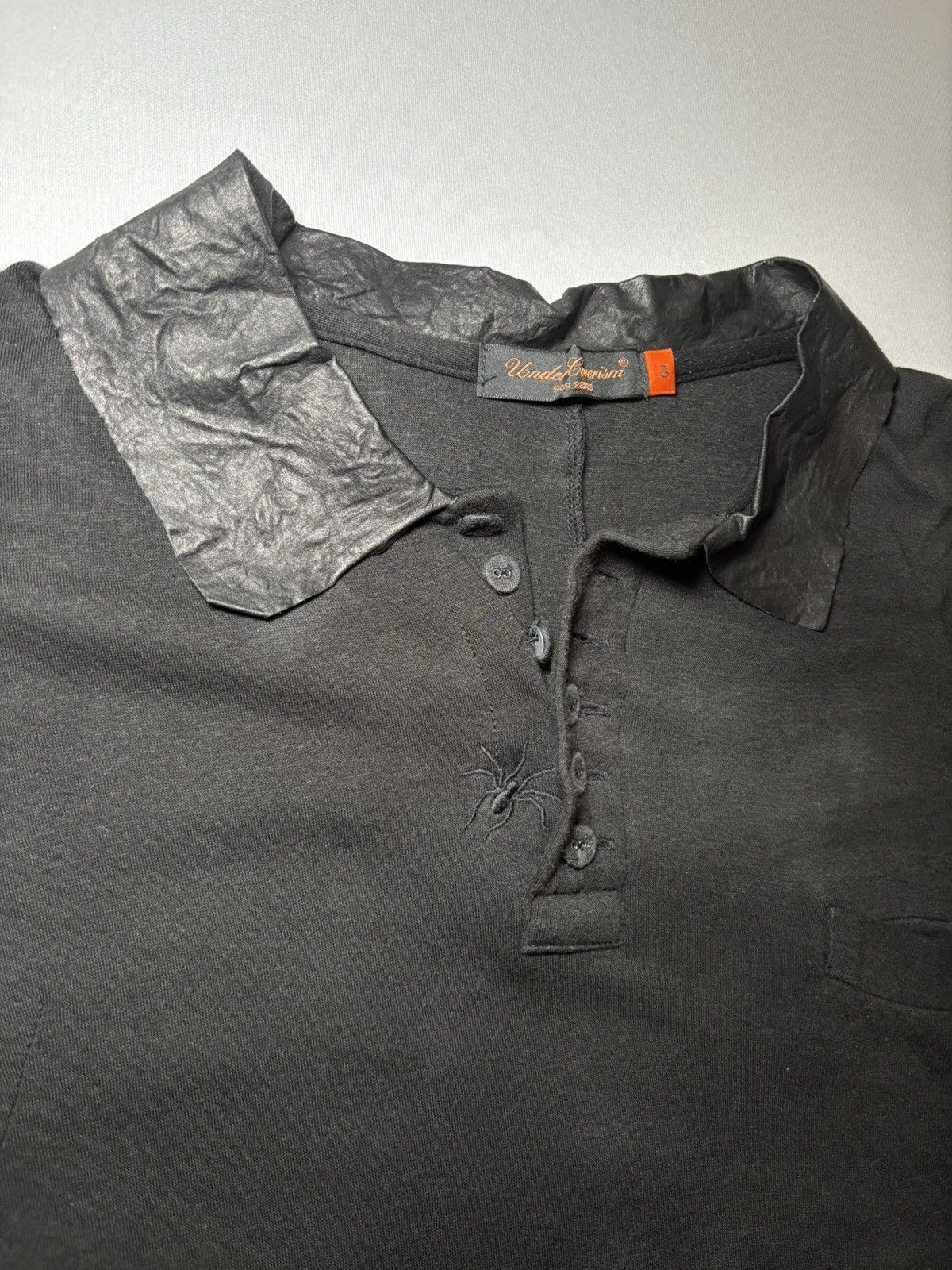 Undercover Undercover AW06 “Guruguru” Cowhide Collar Bug Polo Size US L / EU 52-54 / 3 - 2 Thumbnail