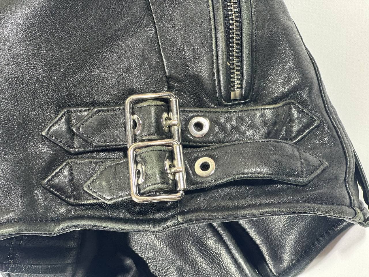 Diesel Diesel Leather L-Sinya-A Biker Jacket with Studs, size L Size L / US 10 / IT 46 - 11 Thumbnail