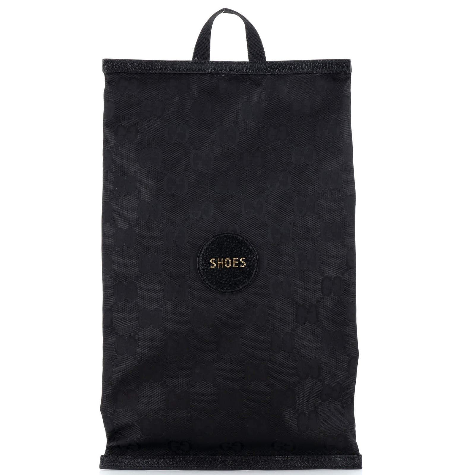 image of Gucci Off The Grid Shoe Pouch GG Econyl None in Black, Women's