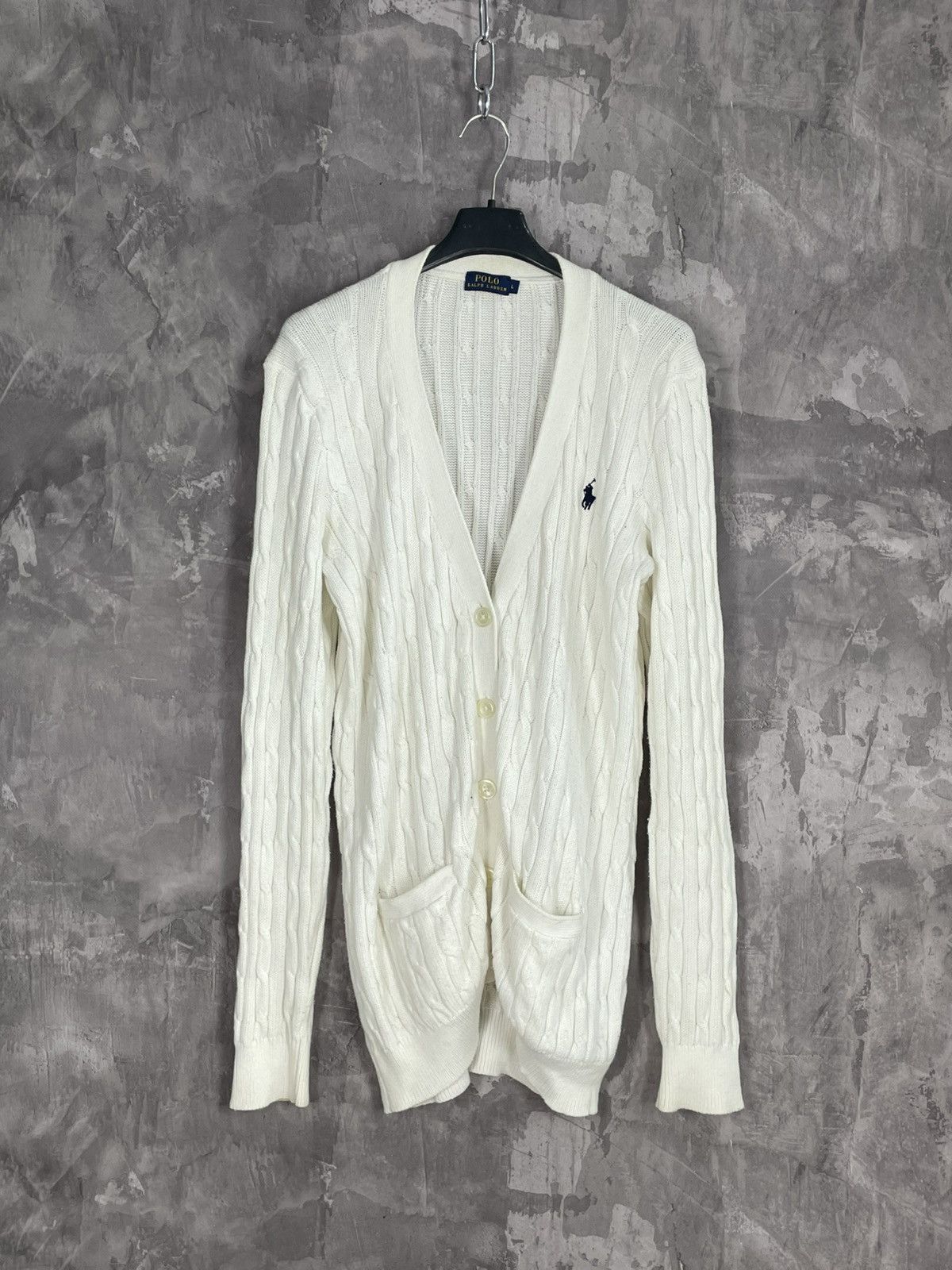 Polo Ralph Lauren × Vintage POLO RALPH LAUREN KNIT SWEATER CARDIGAN VINTAGE Y2K JUMPER Size L / US 10 / IT 46 - 1 Thumbnail