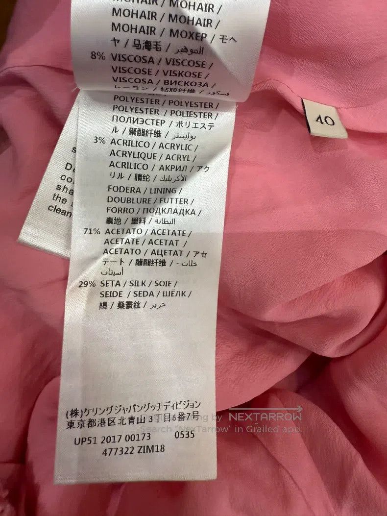 Gucci Gucci Pink tweed coat Size S / US 4 / IT 40 - 6 Thumbnail