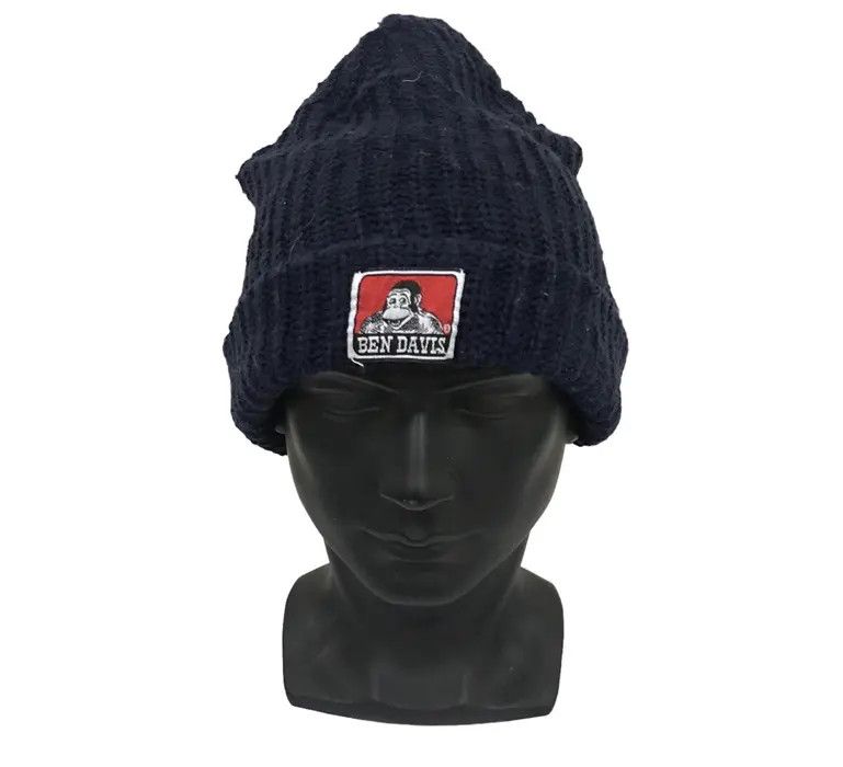 image of Ben Davis Small Logo Beanie Hat, Men's