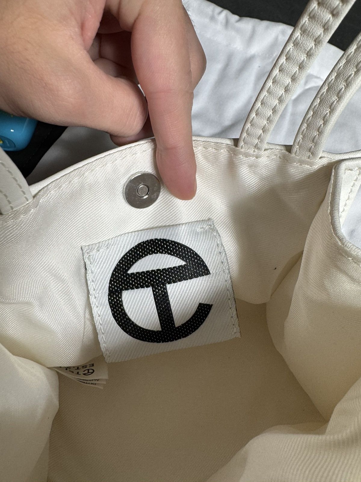 Telfar Telfar Small White Shopping Bag Size ONE SIZE - 4 Thumbnail
