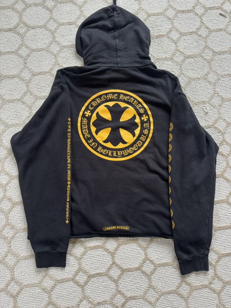 Chrome Hearts Chrome Hearts Hollywood Plus Logo Hoodie Black & Yellow Size US XL / EU 56 / 4 - 1 Thumbnail