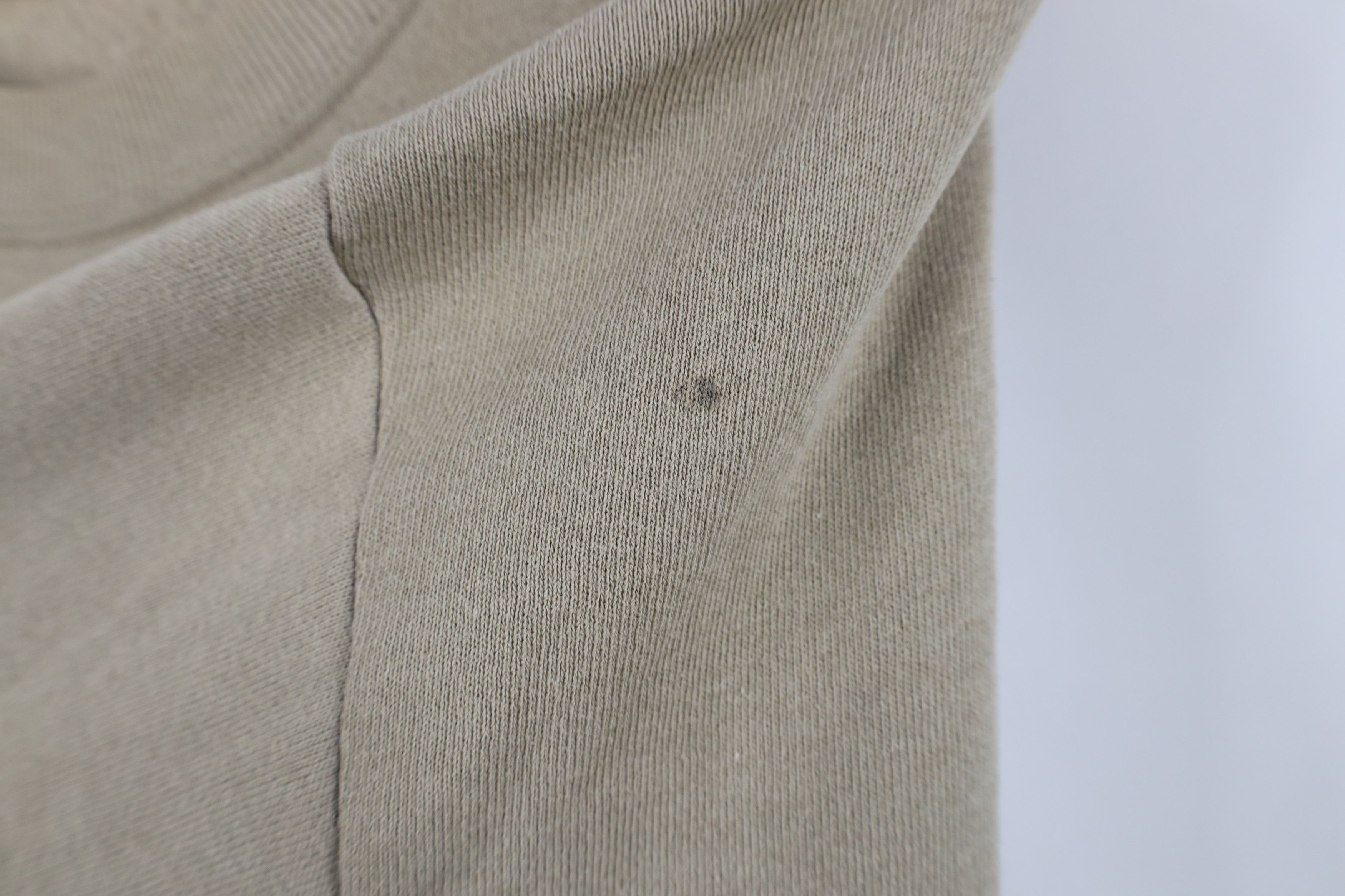 Vintage Vintage 90s Streetwear Blank Crewneck Sweatshirt Khaki Beige Size US XL / EU 56 / 4 - 5 Thumbnail