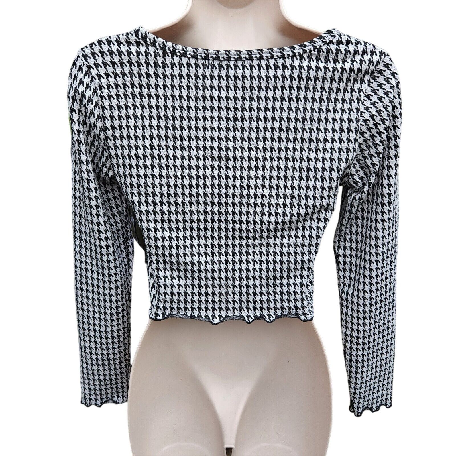 Other La La Land Creative Co Women's Houndstooth Crop Top S Size S / US 4 / IT 40 - 11 Thumbnail