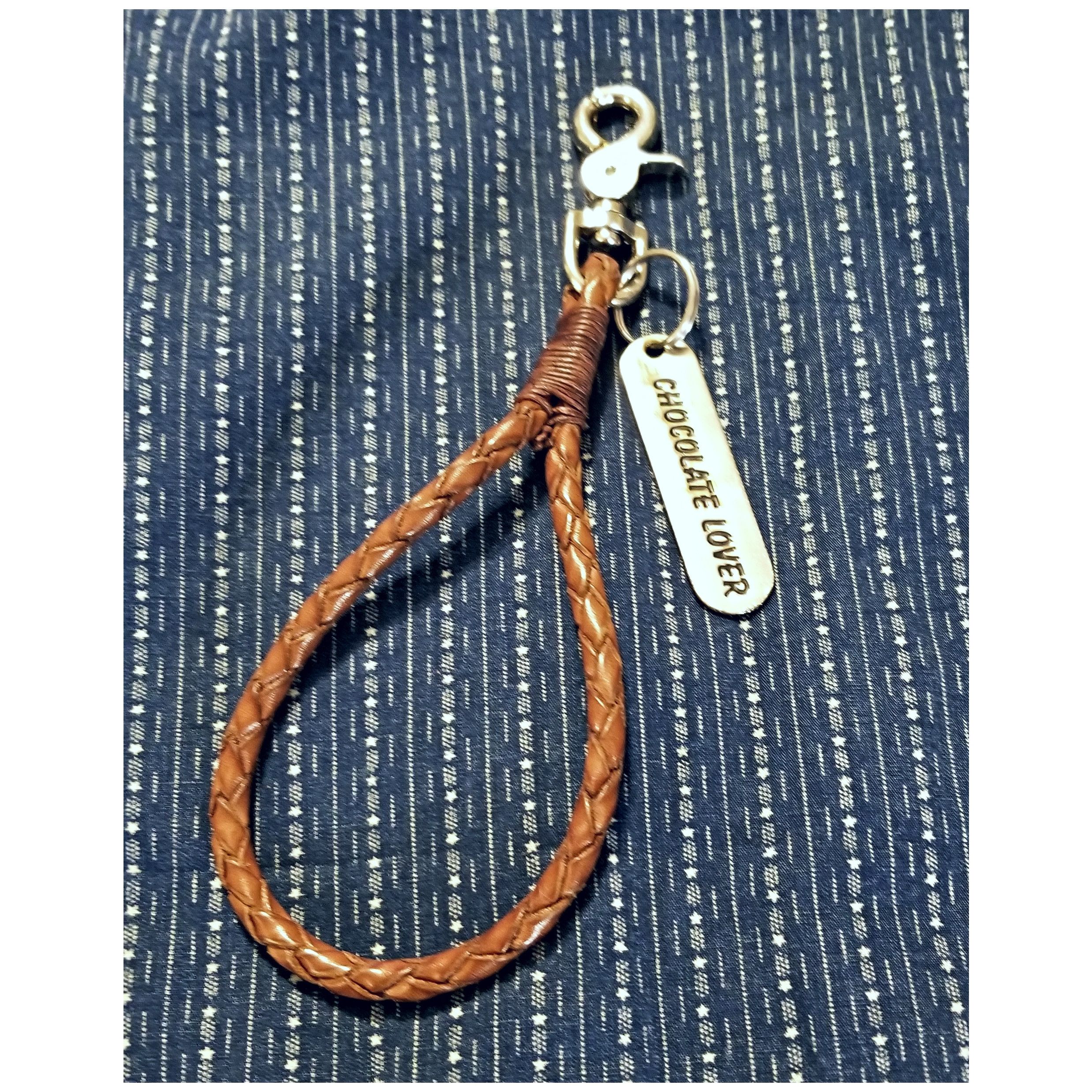 Ralph Lauren HAND CRAFTED LEATHER KEYCHAIN- VERY COOL PIECE! Size ONE SIZE - 2 Thumbnail