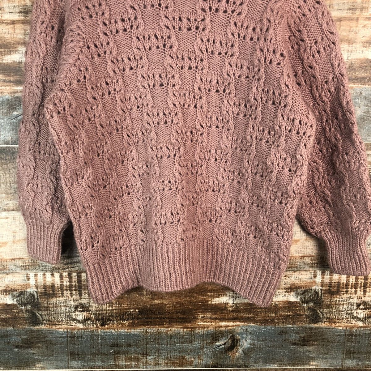 Homespun Knitwear × Japanese Brand Japanese Brand Pink Knitwear #A2279 Size S / US 4 / IT 40 - 6 Thumbnail