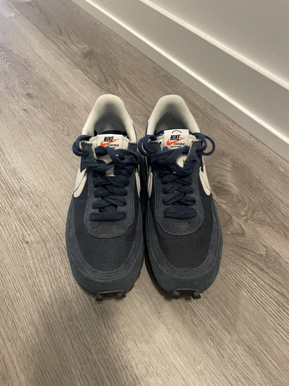 Nike × Sacai Nike x Sacai Fragement LDWaffle - Blue Void 2021 Size US 8.5 / EU 41-42 - 3 Thumbnail