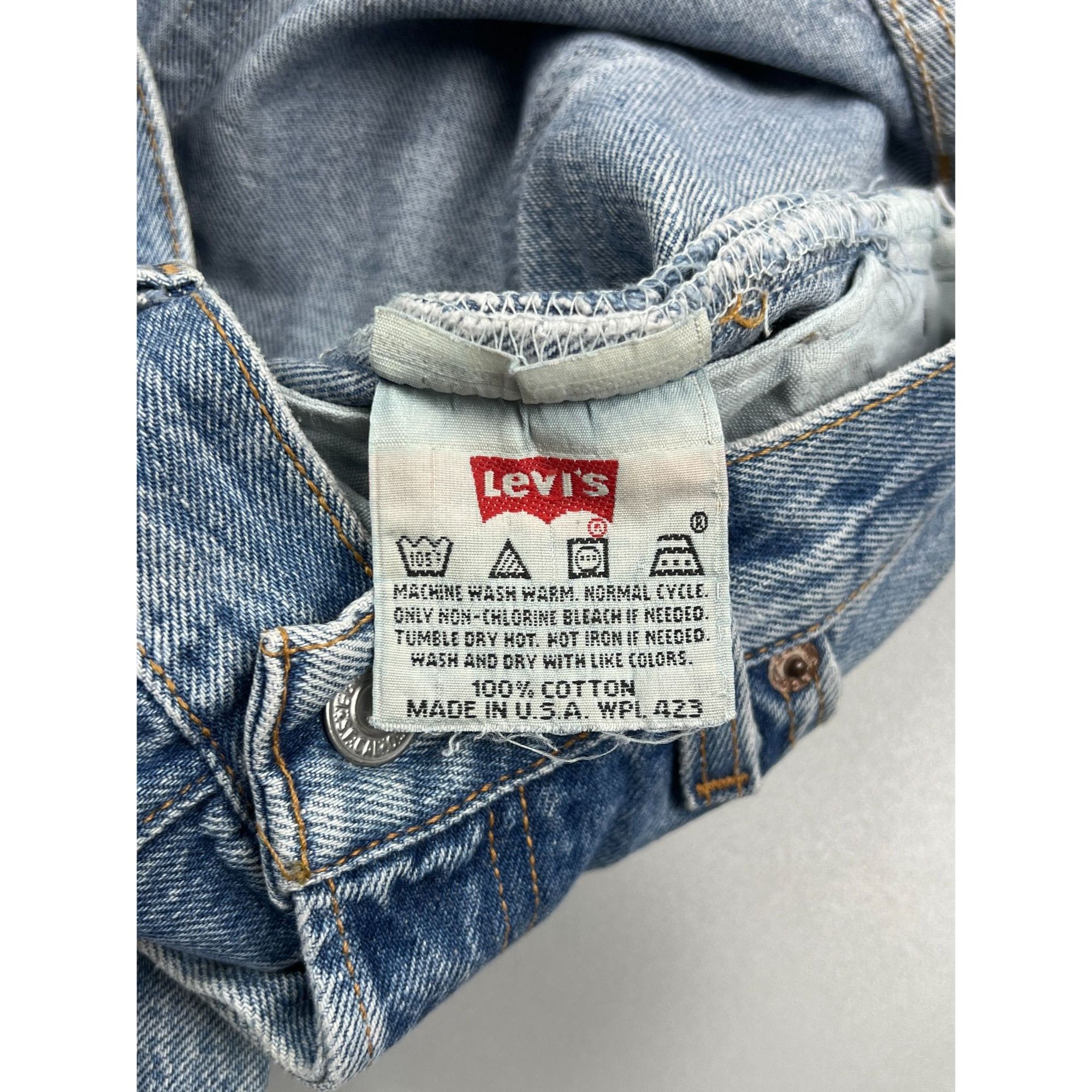 Levi's Levi’s 501 Light Wash Denim Jeans Pants (Y0889) Size US 34 / EU 50 - 7 Thumbnail