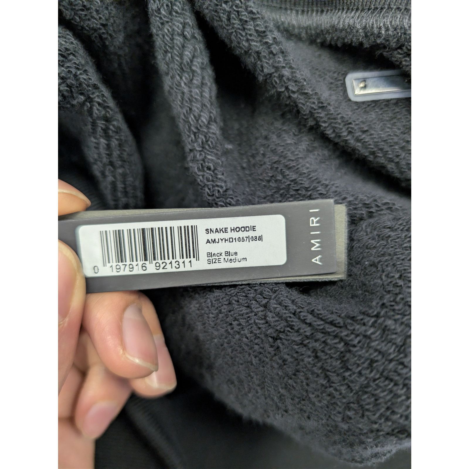 Amiri o1rshd1 Q:2 / Snake Hoodie in Black/Blue Size US M / EU 48-50 / 2 - 19 Thumbnail