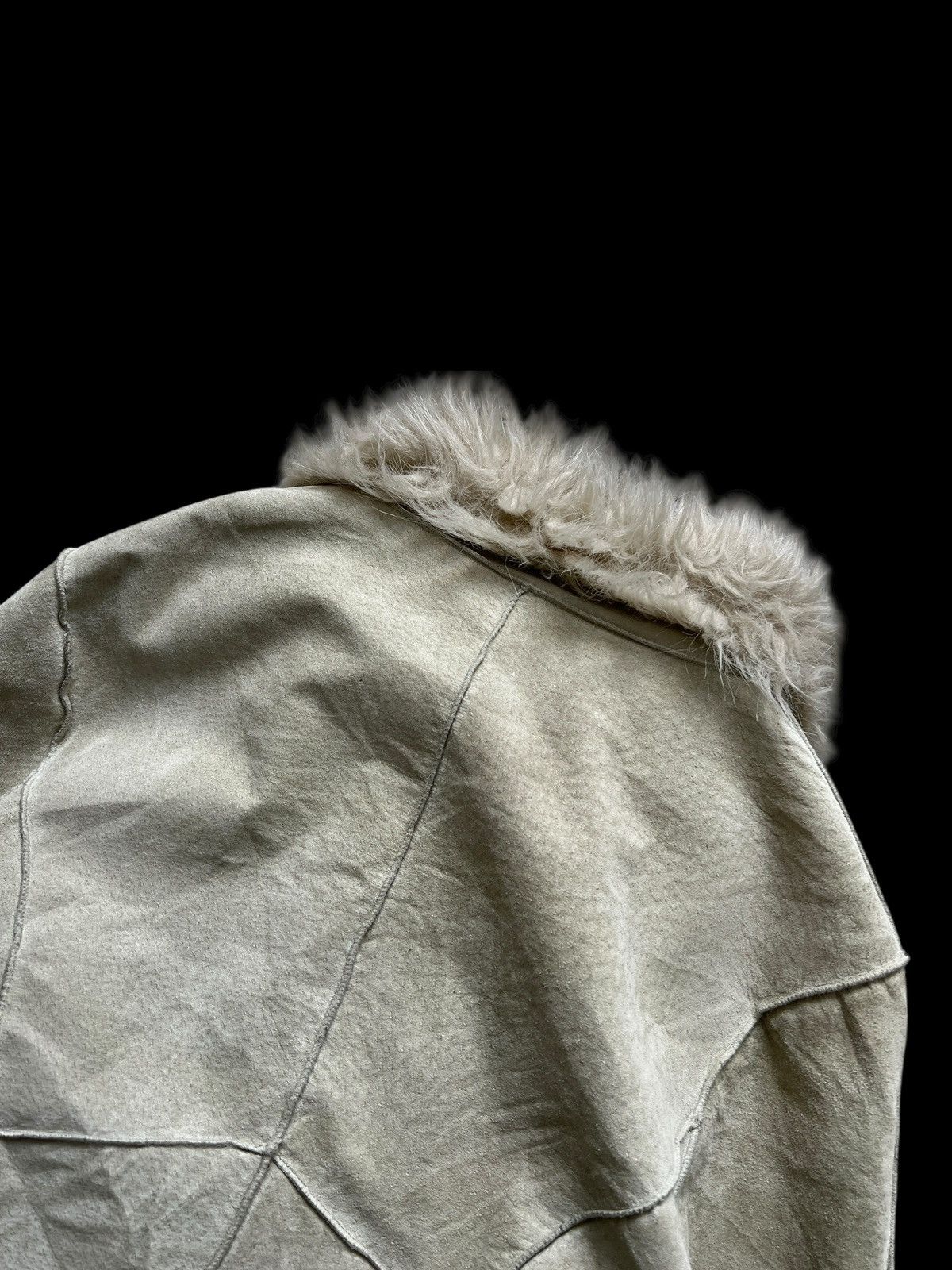 Japanese Brand Vintage Morgan De Toi Pig Suede Leather Fur Jacket I6W9 LGB Size M / US 6-8 / IT 42-44 - 10 Thumbnail