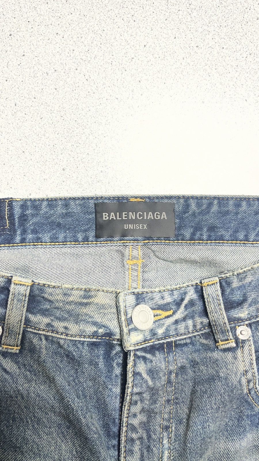 Balenciaga Balenciaga SS22 Oil Spill Mudwash Slim Fit Denims Size US 31 - 3 Thumbnail