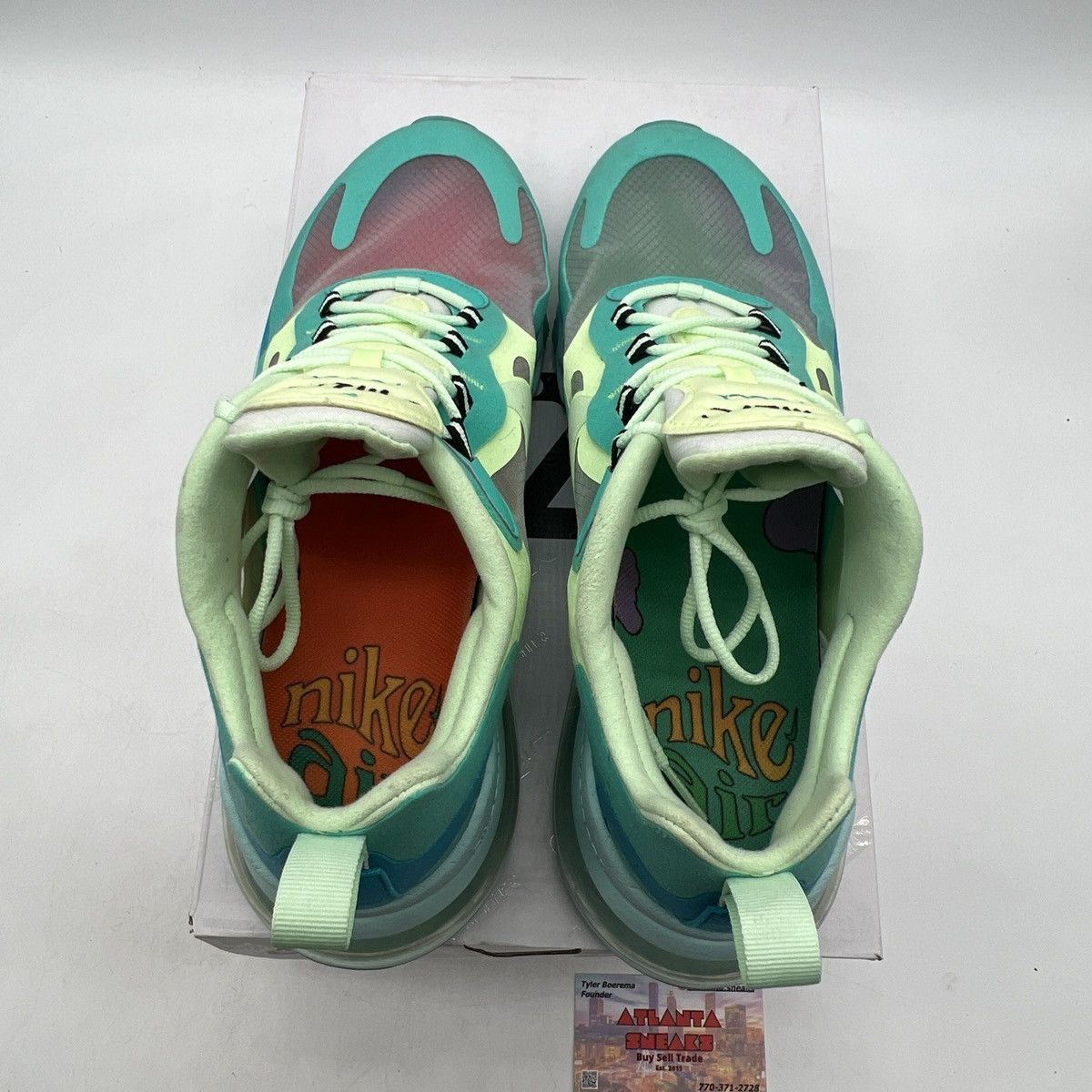 Nike Air max 270 react psychedelic art Size US 12 / EU 45 - 7 Thumbnail