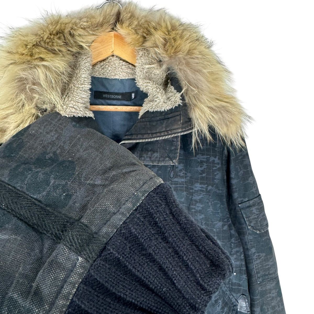 If Six Was Nine ☀️WESTBORNE HOODIE FUR DIGITAL CAMO JACKET Size US L / EU 52-54 / 3 - 6 Thumbnail