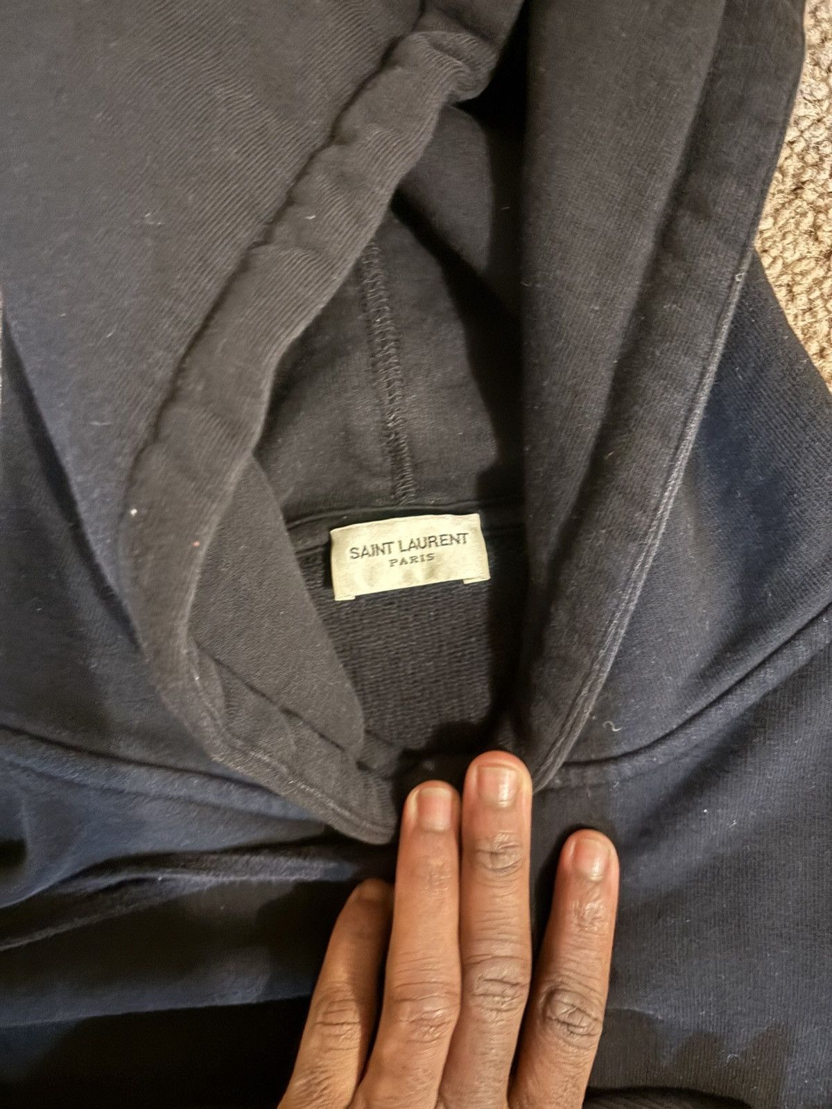Saint Laurent Paris SS19 Saint Laurent Majorelle hoodie Size US M / EU 48-50 / 2 - 3 Thumbnail
