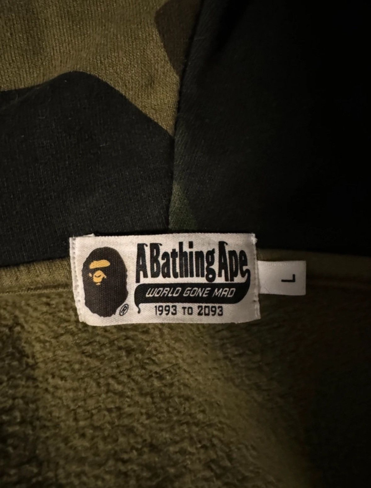 Bape 1st Camo Giant Shark Full Zip hoodie Size US L / EU 52-54 / 3 - 2 Thumbnail