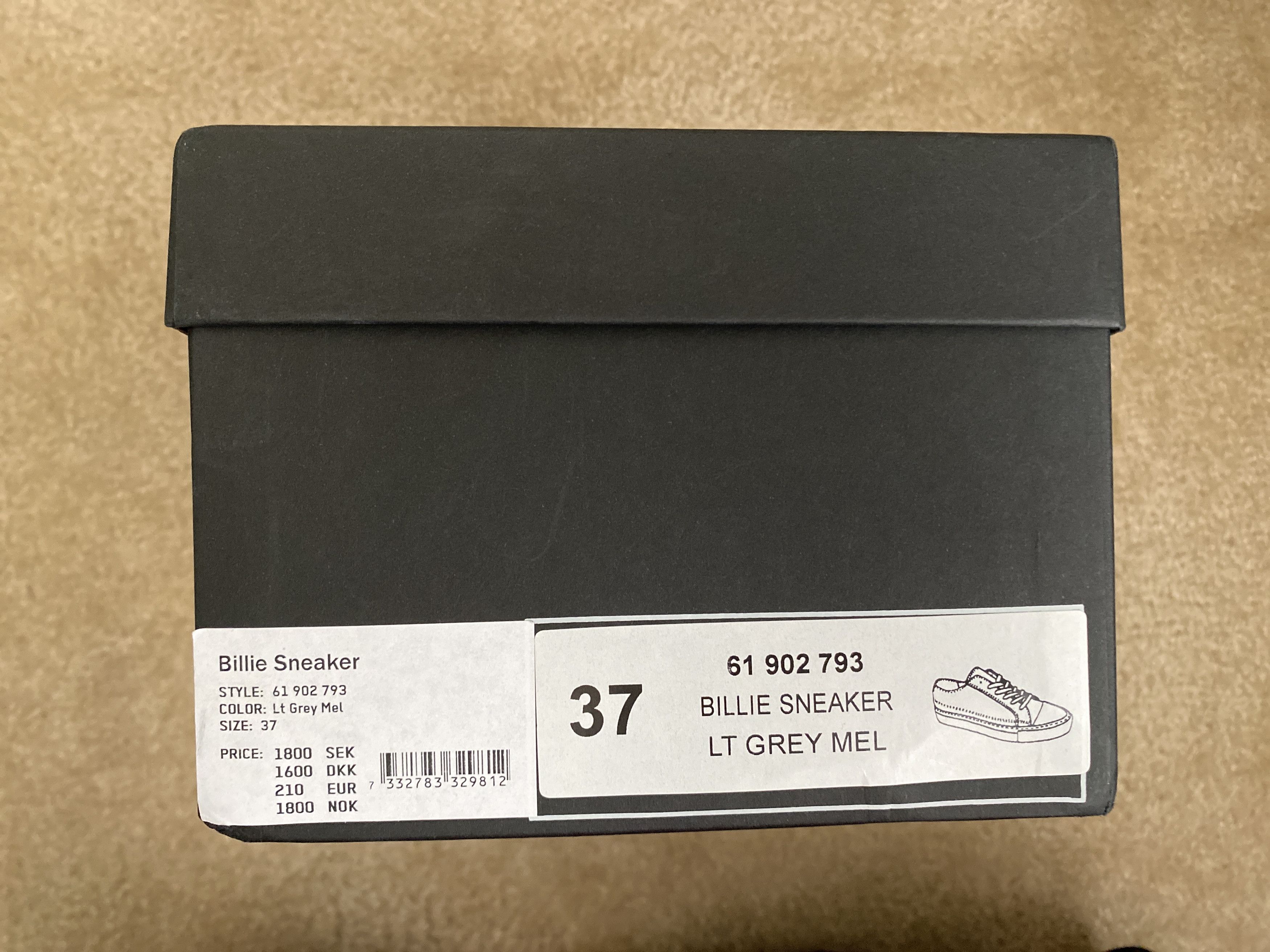 Hope Hope Stockholm "Billie Sneaker" Light Grey Size US 7 / IT 37 - 9 Thumbnail