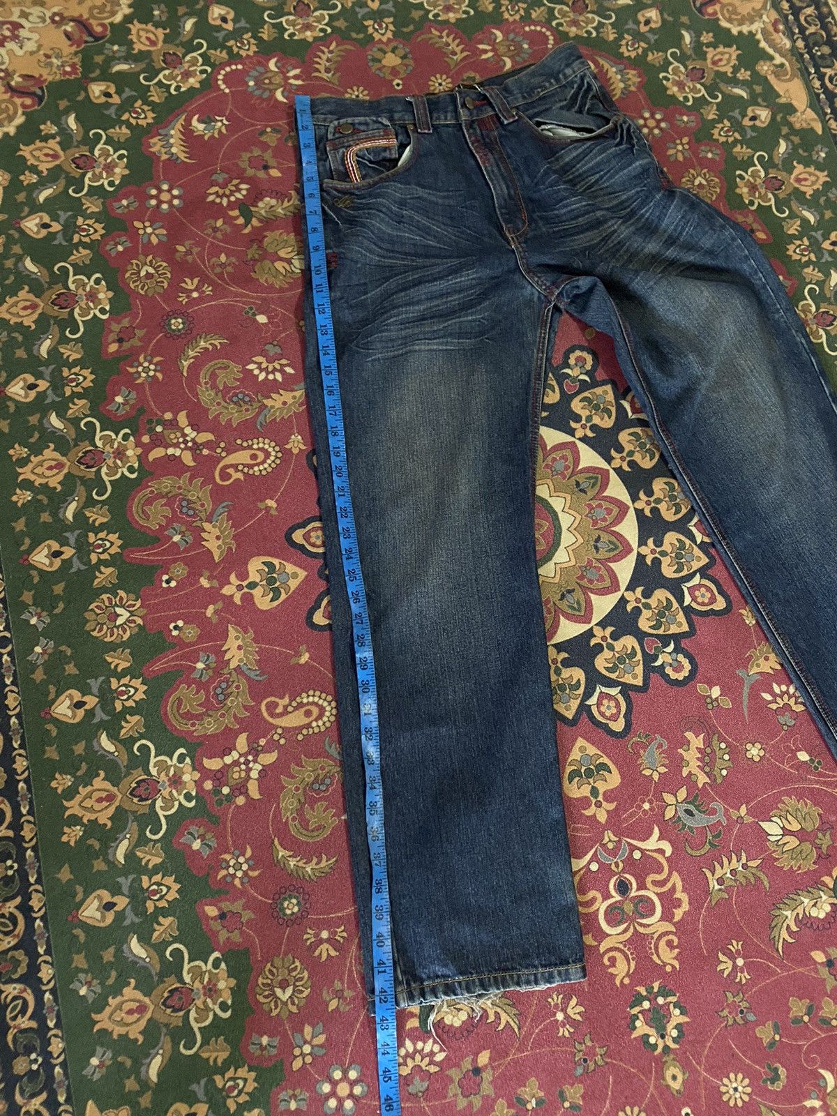 Akademiks Vintage Akademics ‘AKDMKS’ Distressed Jeans Size 32 Size US 32 / EU 48 - 17 Thumbnail