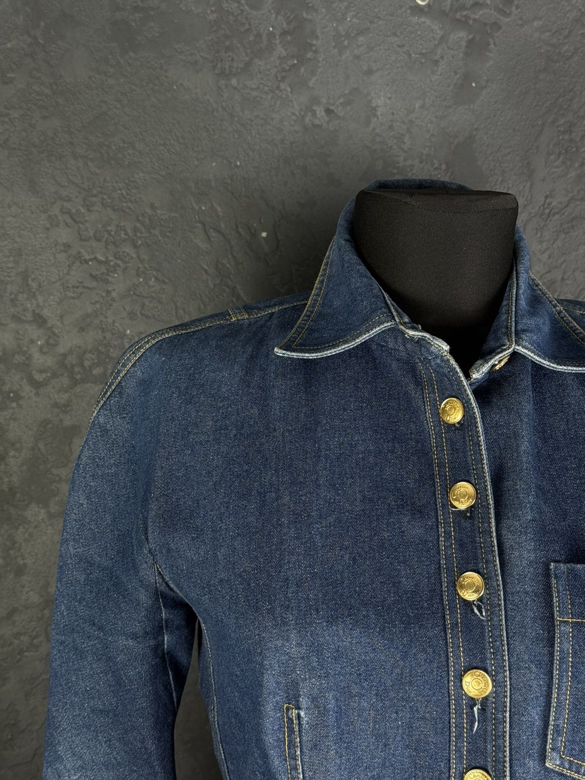 Dior Vintage CHRISTIAN DIOR BOUTIQUE Embroidered Denim Jacket Size M / US 6-8 / IT 42-44 - 3 Thumbnail