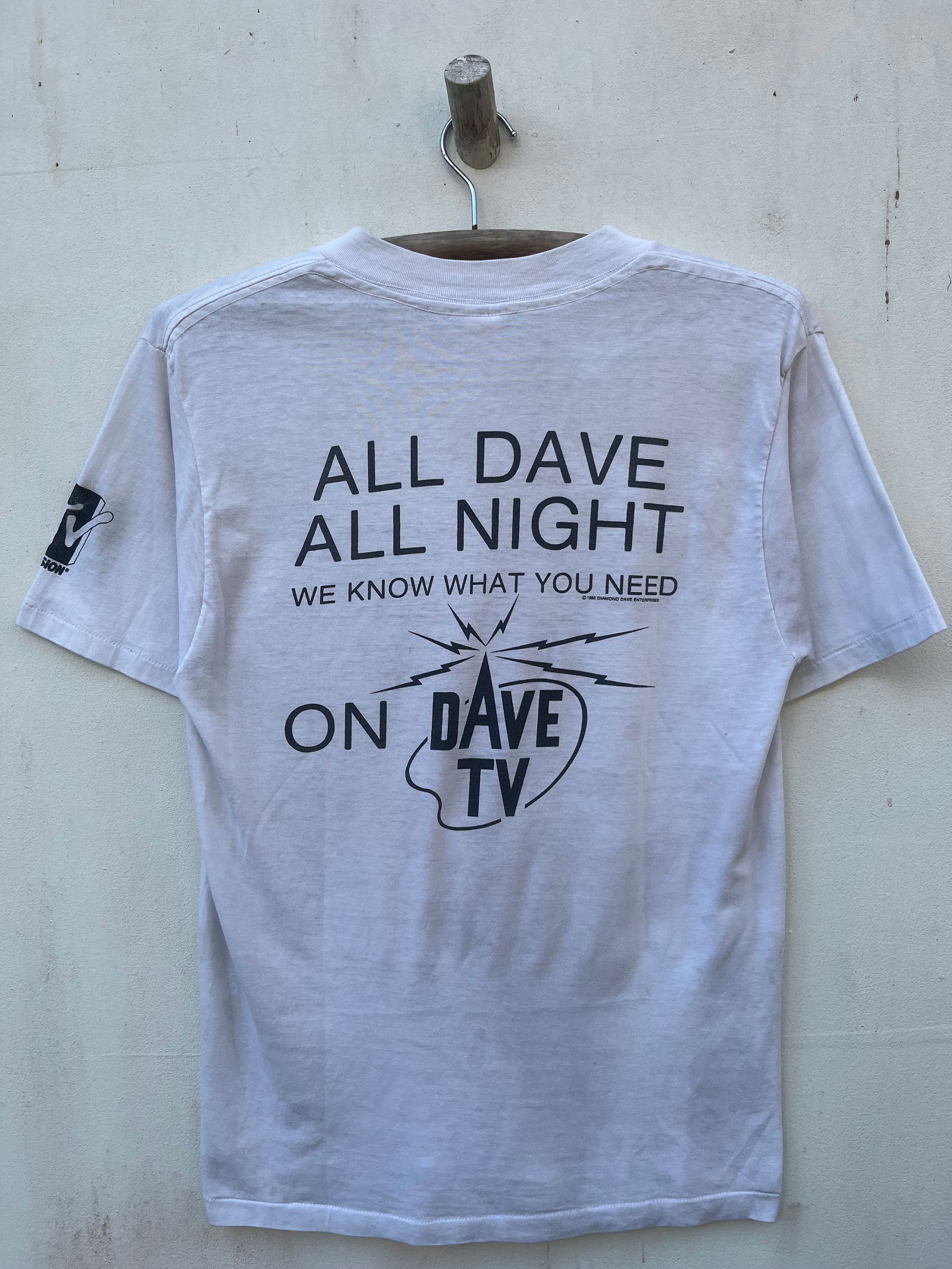 Band Tees Vintage Dave Tv 80s MTV Music Television David Lee Roth Size US L / EU 52-54 / 3 - 6 Thumbnail