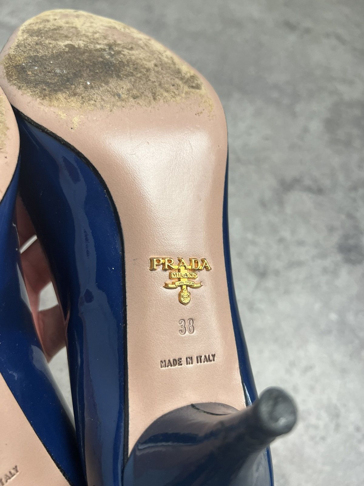 Prada PRADA Kitten Heels Blue Patent Leather EU 38 US 9 Size US 8 / IT 38 - 9 Thumbnail