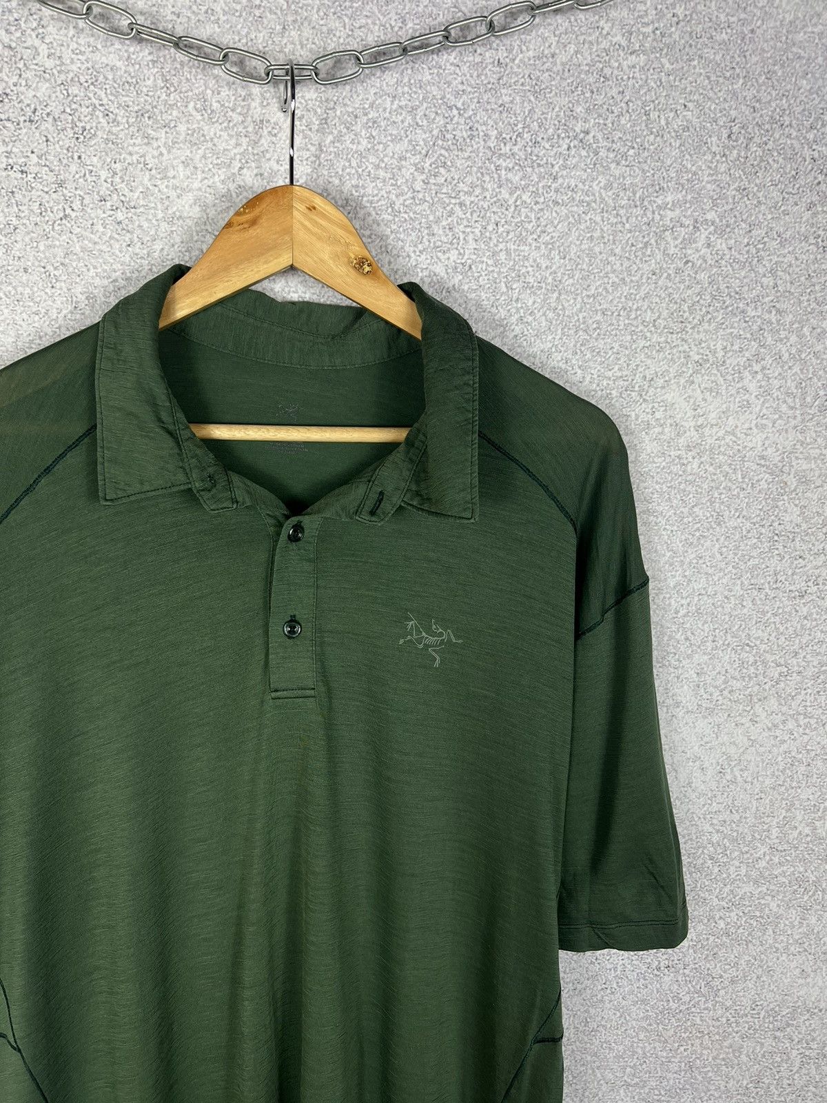 Arc'teryx Arc’teryx Trekking Wool Khaki Polo Shirt Size US XL / EU 56 / 4 - 2 Thumbnail