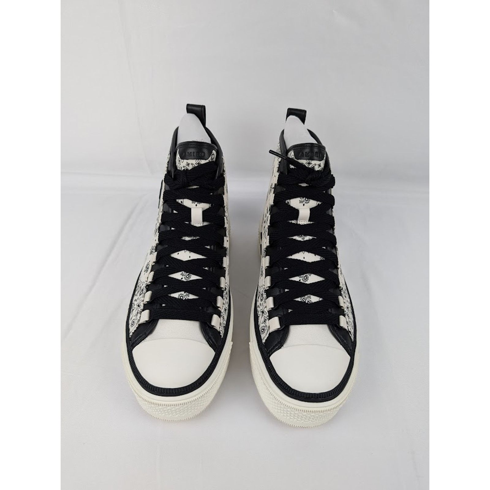Amiri o1rshd1 Bandana MA Court High Sneakers in White/Black Size US 13 / EU 46 - 14 Thumbnail