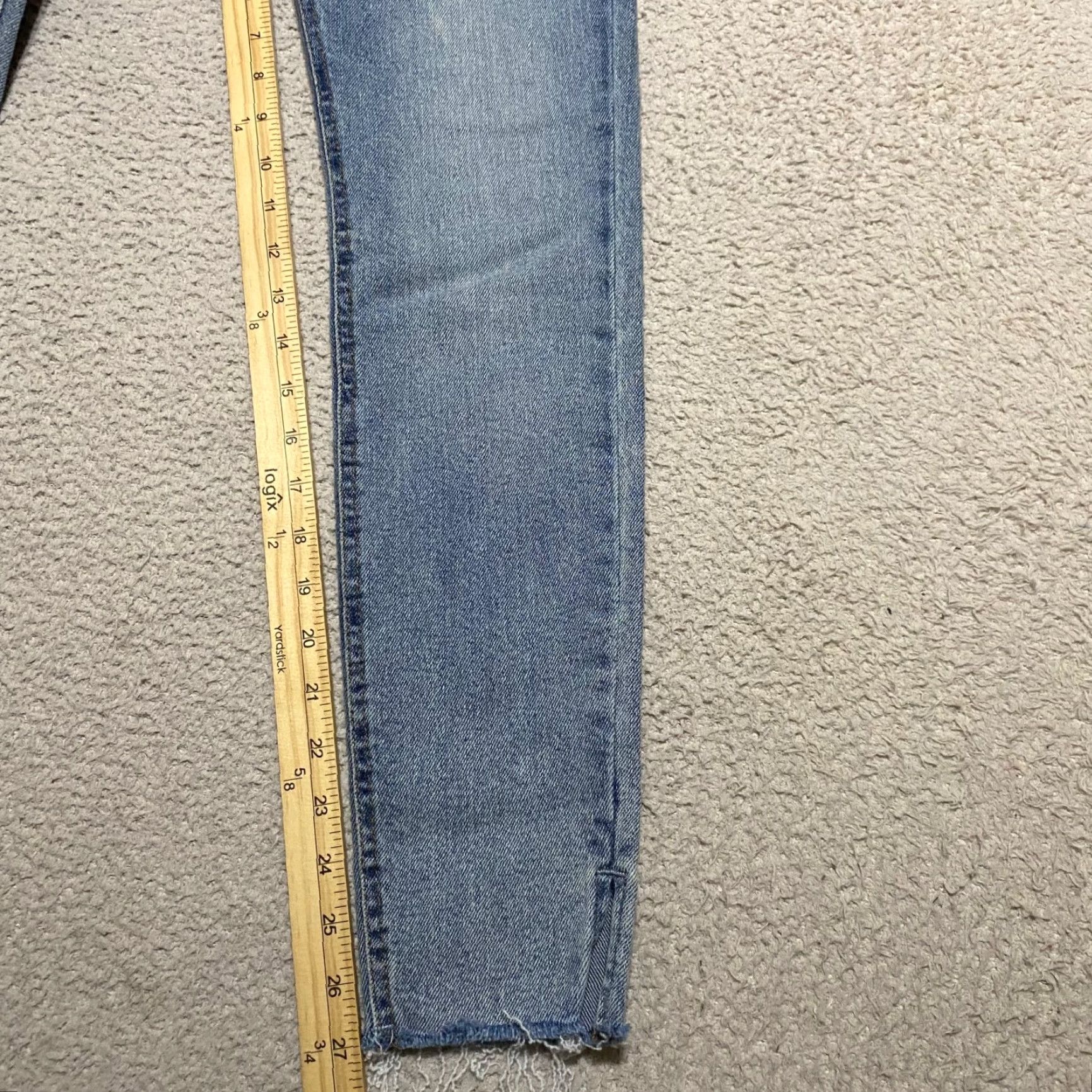 Vintage Kensie Jeans Womens Jeans Blue Denim Medium Wash High Rise Skinny Distressed 4 Pocket 5-Pocket Design Size 27" / US 4 / IT 40 - 6 Thumbnail