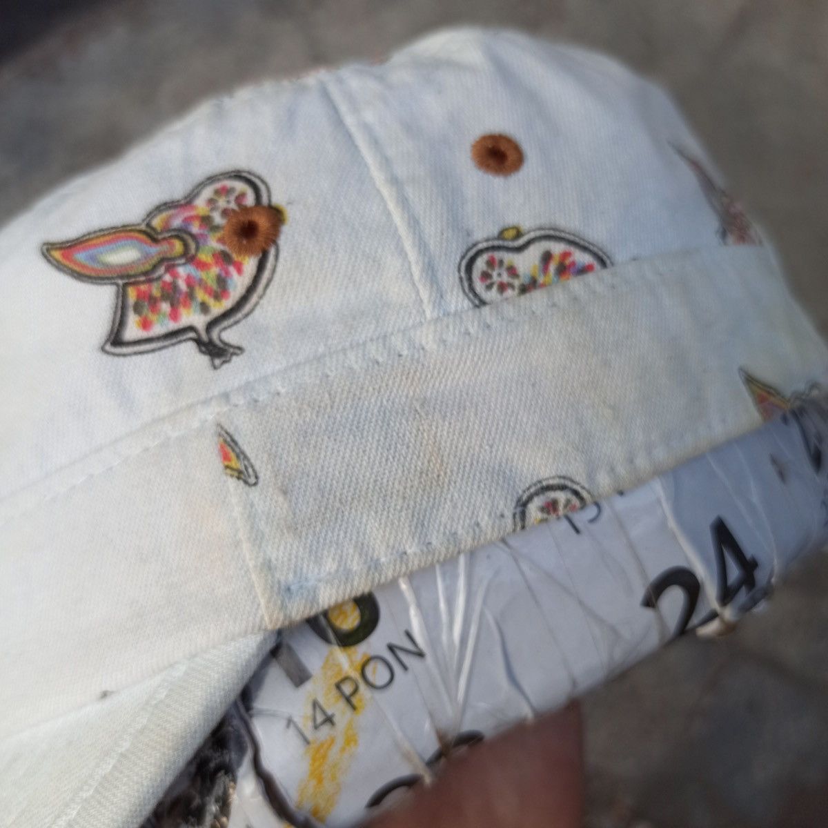 Beauty Beast CUTE.. Monogram birds hat by marie and claire Size ONE SIZE - 7 Thumbnail