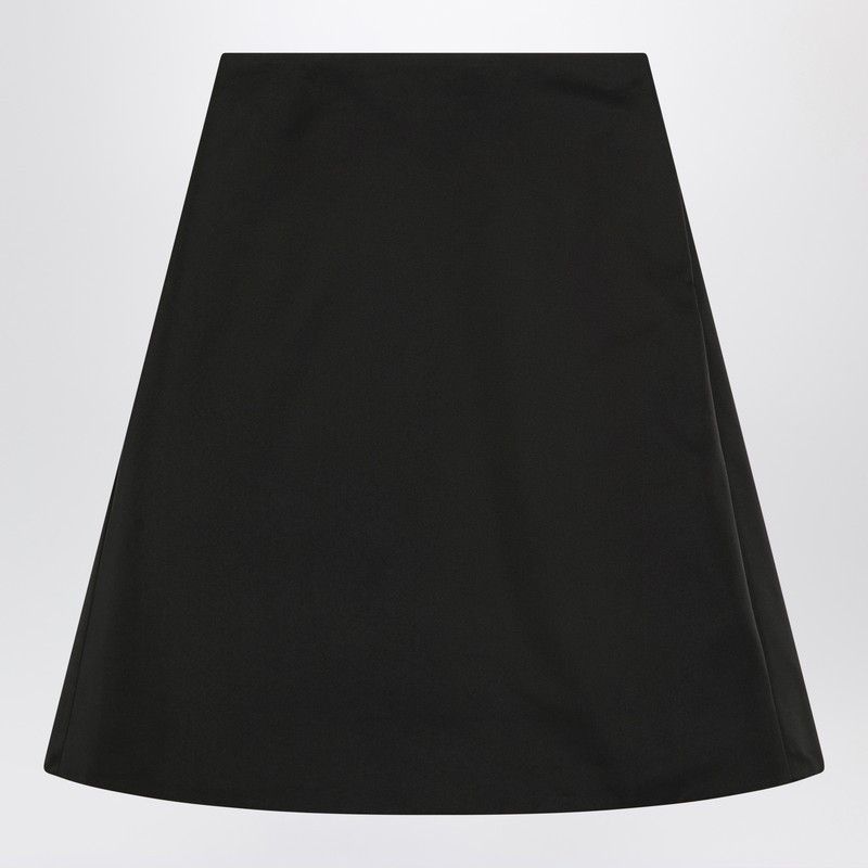 Alexander McQueen Alexander Mcqueen Flared Black Skirt In Silk Blend Size 27" / US 4 / IT 40 - 1 Thumbnail