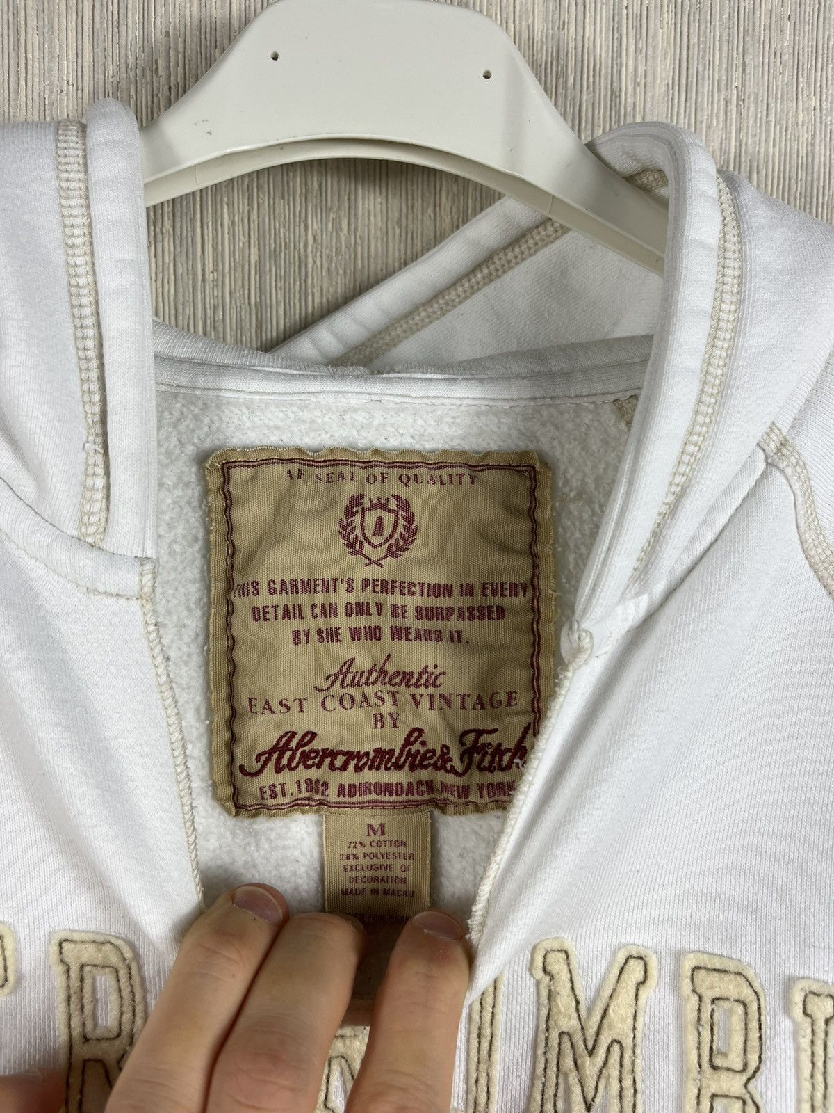 If Six Was Nine × Le Grande Bleu (L.G.B.) × Vintage Vintage Abercrombie & Fitch cut neck distressed hoodie y2k Size M / US 6-8 / IT 42-44 - 16 Thumbnail