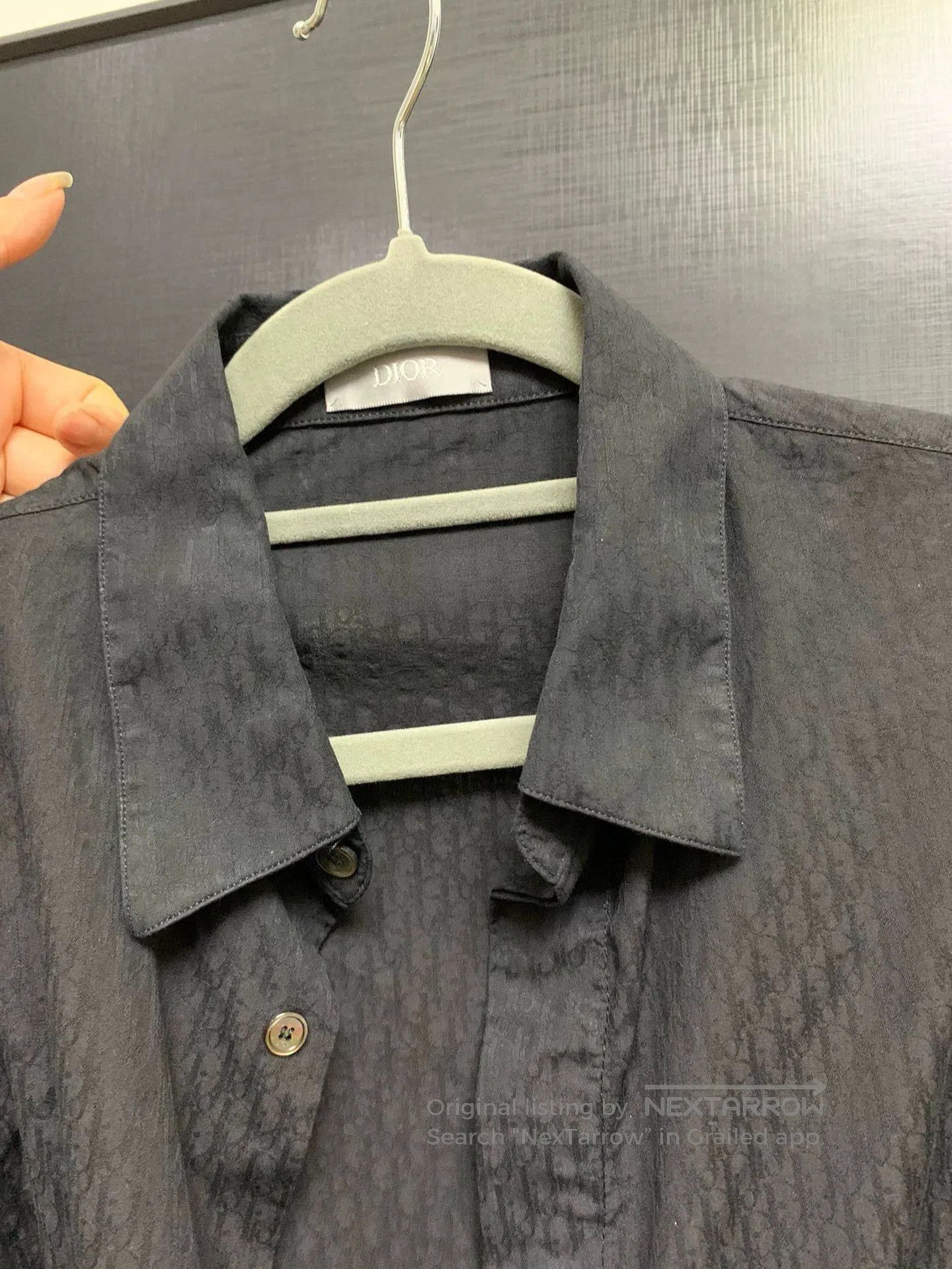 Dior dior black logo long sleeve casual shirt. Size US M / EU 48-50 / 2 - 4 Thumbnail