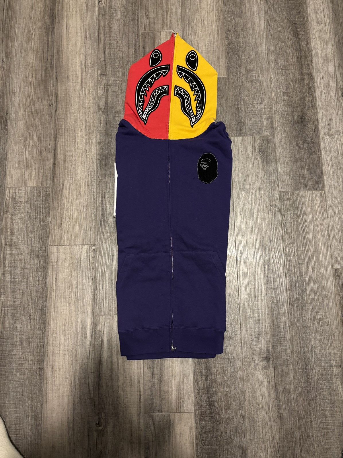 Bape Shark Full Zip Hoodie Size US XL / EU 56 / 4 - 2 Thumbnail