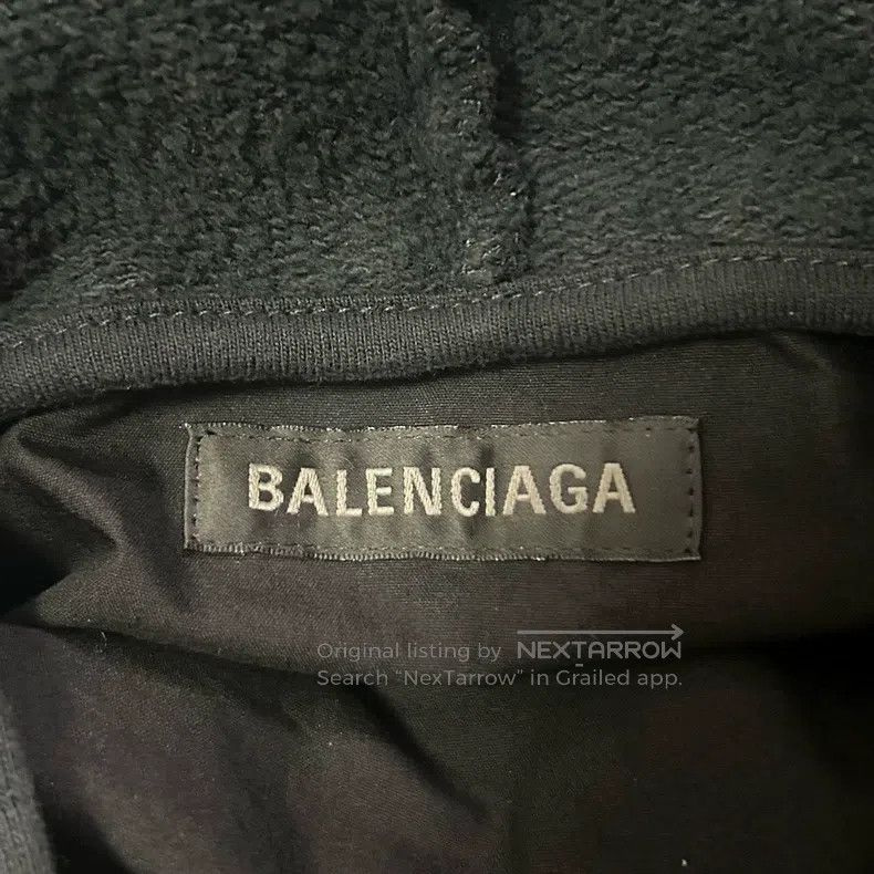 Balenciaga Balenciaga Fake Two-Piece Black Hooded Zipper Size US XXS / EU 40 - 4 Thumbnail