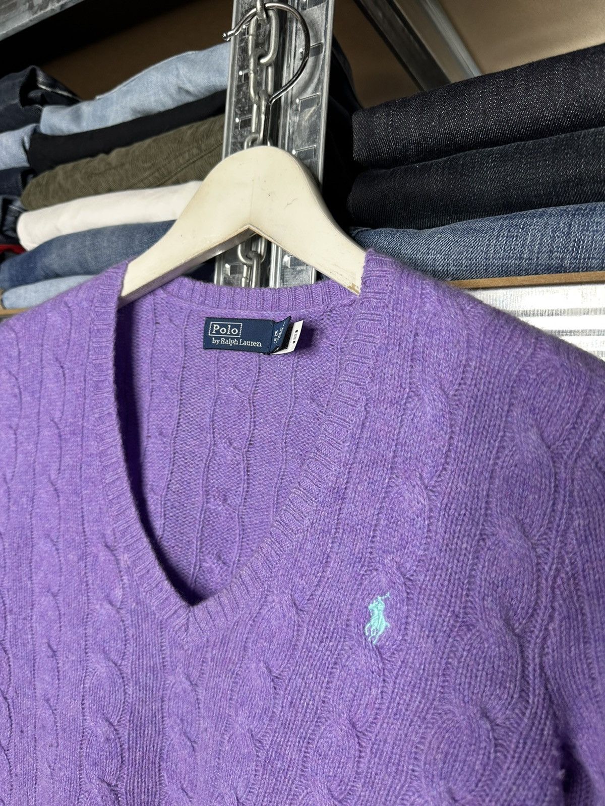 Polo Ralph Lauren Polo Ralph Lauren cable knit V neck sweater Size XS / US 0-2 / IT 36-38 - 3 Thumbnail