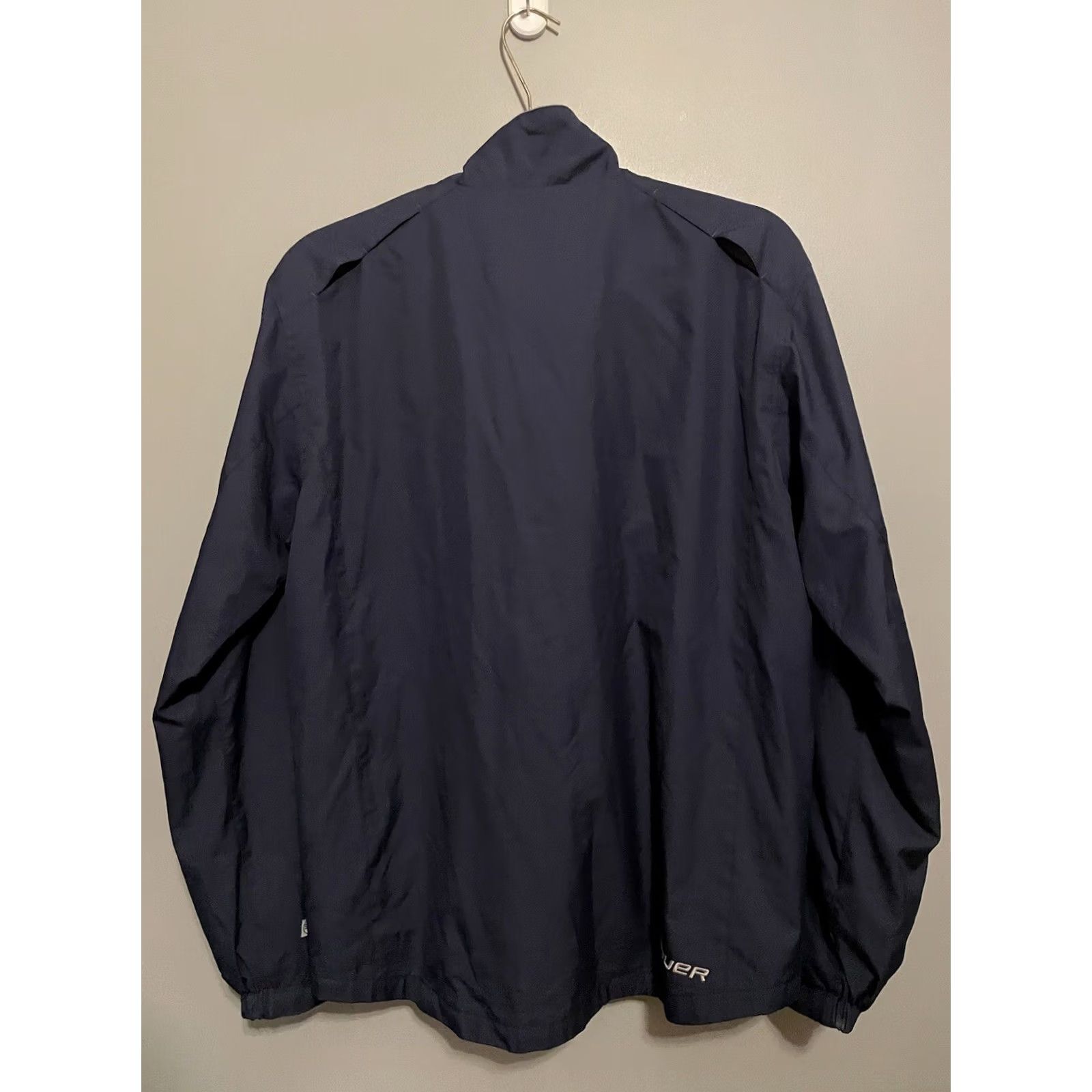 Vintage Bauer Mens Small Black Full Zip Lined Softshell Windbreaker Hockey Jacket Size US S / EU 44-46 / 1 - 7 Thumbnail